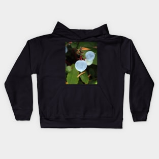 Oregon grape (Mahonia aquifolium) berries in a Pacific Northwest forest Kids Hoodie